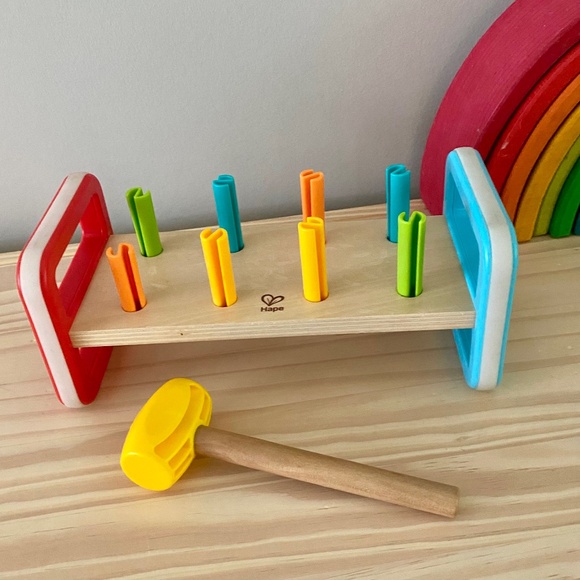 Hape Wooden Peg Pound - Picture 1 of 1
